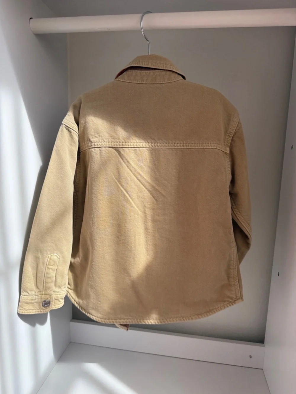 Zara Kids Tan Jean Jacket with Chest Pockets